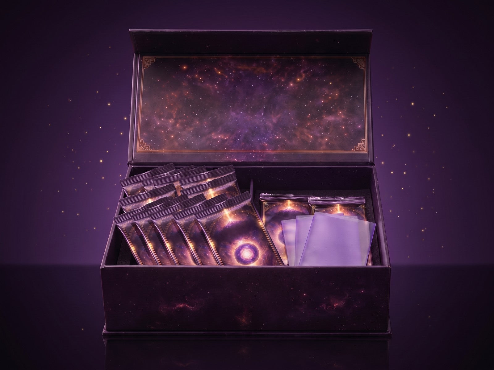 La box ouverte avec ses boosters